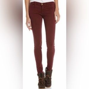 Current Elliot The Ankle Skinny in Garnet